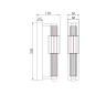 Настенный светильник (бра) MAYTONI VERTICALE MOD308WL-L9GR3K